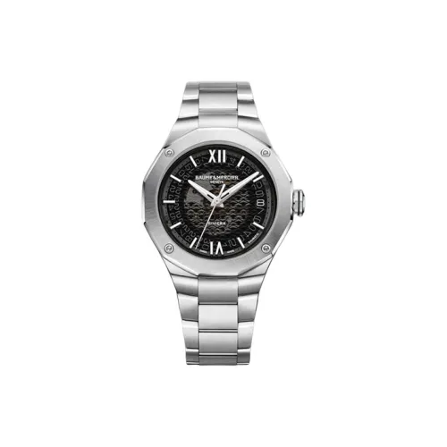 Baume & Mercier Автоматический Механический Механизм Мужские Часы Rivera Series 39 мм Черные