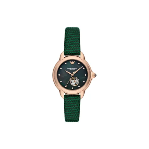 EMPORIO ARMANI Автоматический Механический Movement Женские Часы 34 мм Зеленые
