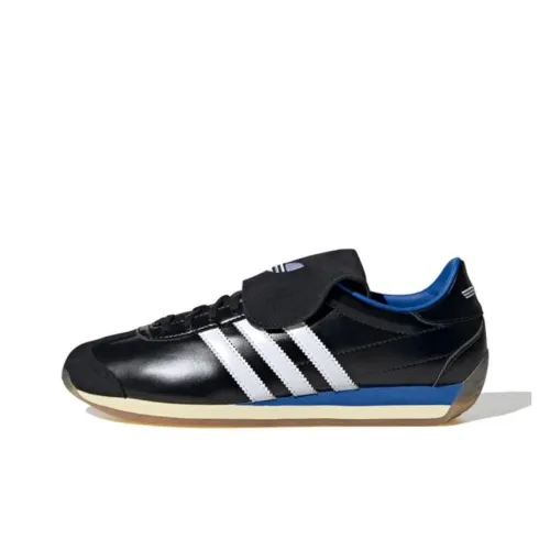 YESEYESEE x Adidas Originals COUNTRY OG Slip-resistant Abrasion-resistant Low Top Casual Unisex Black White Blue YESEYESEE x Adidas Originals COUNTRY OG Противоскользящий Устойчивый к истиранию Низкий Топ Повседневный Унисекс Черный Белый Синий
