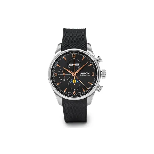 UNION GLASHUTTE/SA Автоматический Механический Мужской Часы из Коллекции Belisar 44 мм Черные