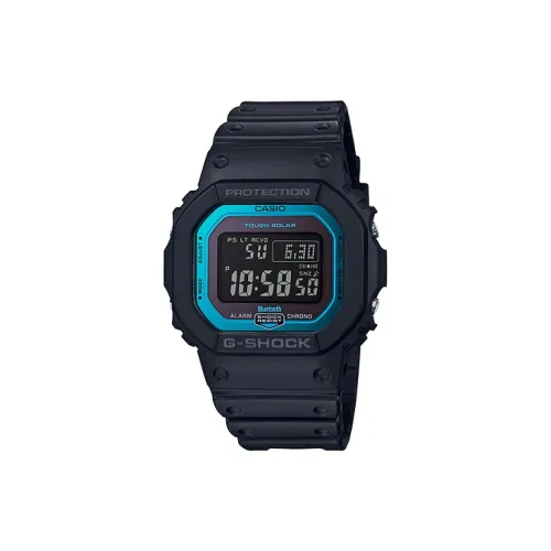 CASIO DIGITAL Collection B5600 Блок Кварцевый механизм Смола Ремешок Часы Мужские Синий Циферблат GW B5600 2 Человек