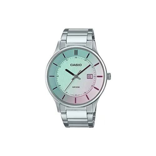 CASIO Standard Series Кварцевый механизм нержавеющая сталь ремешок женские часы зеленый MTP E605D 7EV