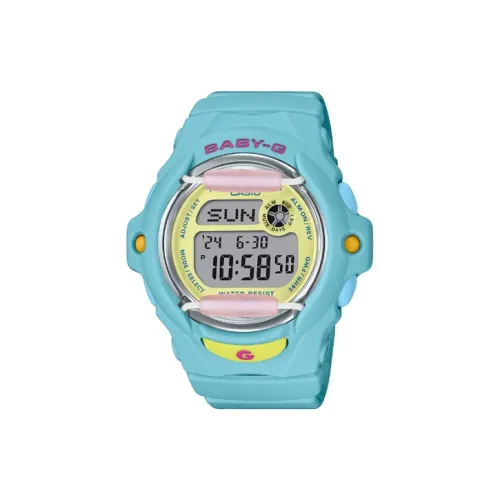 CASIO Малыш G Коллекция Кварцевый механизм Смольный ремешок Часы Женские Синий циферблат BG 169PB 2