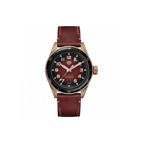 TAG HEUER Автоматический Механический Часы Мужские 42 мм Красный Циферблат Часы
