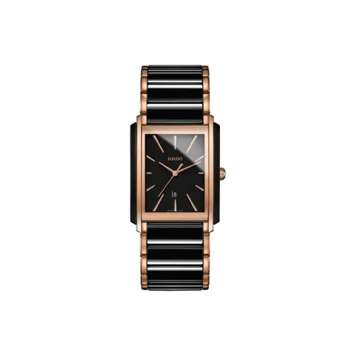 RADO Кварцевый механизм Мужские часы Precision Ceramics Collection 31мм*41,1мм*7,5мм Черный