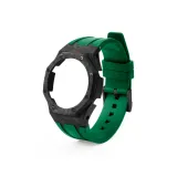 Углеродное волокно Метеорит Чехол + Зеленый Ремешок