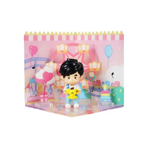 Zao Wu Chao Wan x Classmate Zhou Сладкий Парк развлечений Jay Chou Официальный Аниме Классический Синий Комбинезоны Image Фигурки в стиле chibi