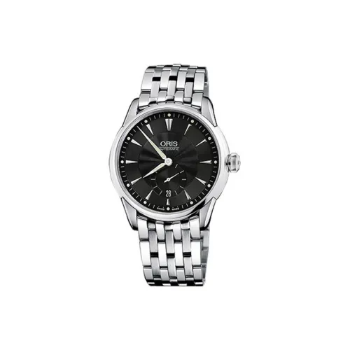 Oris Artist Series Автоматический Механический Механизм Мужские Часы Циферблат 40 мм Черный Стальной Корпус Часов Стальной Ремешок