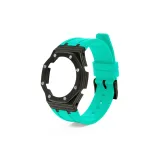 Углеродное волокно, черный, золотой, чехлы для часов + TF, синий ремешок.