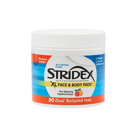 Stride Салициловый кислотный хлопковый диски для ухода за личными средствами увлажняющий различные типы кожи 90 шт. коробка