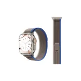 【Титан Оранжевый】Защитный чехол + [Синий с Серым] ремешок для активного отдыха