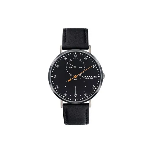 COACH Кварцевый механизм Мужские Charles Watch 41 мм Черный