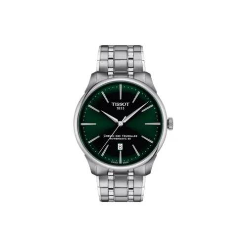 TISSOT Автоматический Механический Механизм Мужские Часы Tourelles Collection 42 мм Зеленые