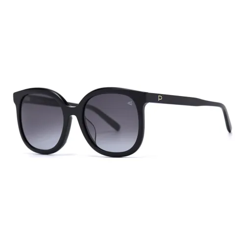 PORTS Пластиковая оправа Квадратные Солнцезащитные очки Женские Черные