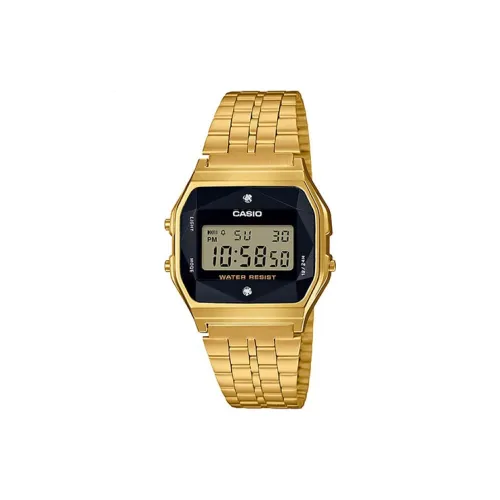 CASIO YOUTH Collection Металлический Small Block Кварцевый механизм Часы Унисекс Черный циферблат