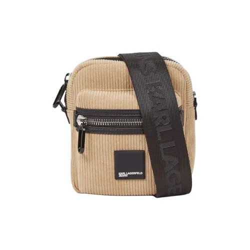 KARL LAGERFELD Полиэстер Сумка через плечо Мужская Бежевая