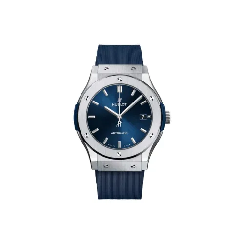 HUBLOT Автоматический Механический Механизм Мужские Классические Фьюжн Часы 45 мм Синий