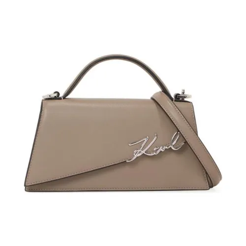 Karl Lagerfeld Кожа Через плечо Сумка Женская Тауповая