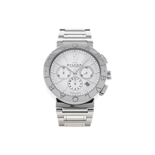 BVLGARI Series Женские часы Автоматический механический механизм Нержавеющая сталь Ремешок 42 мм Белый циферблат BB42WSSDCH