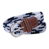 Светло-синий, темно-синий, белые полосы