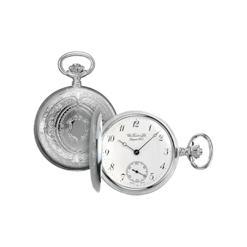 TISSOT Mechanical Механизм Ручной подзарядный Карманный Часы Мужские Серебряные T83,1.406,12