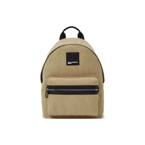 KARL LAGERFELD Полиэстер Рюкзак Мужской Бежевый Песочный