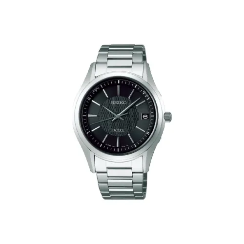 SEIKO Solar Кварц Мужские часы 39,2 мм Черный