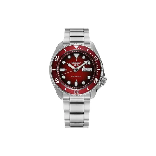 SEIKO Автоматический Механический Часы Мужской Серия 5 42,5мм*13,4мм Красный