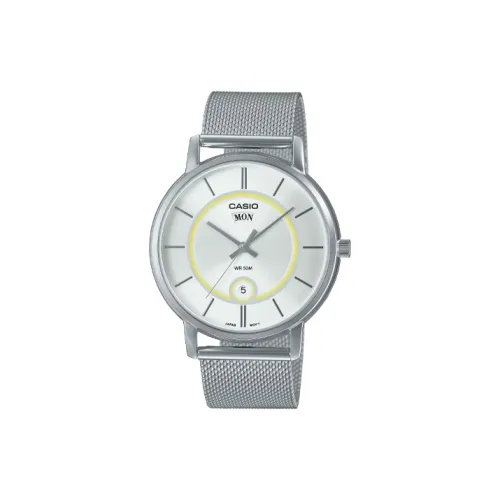 CASIO Standard Series Кварцевый механизм нержавеющая сталь ремешок мужские часы серебряный MTP B120M 7AV