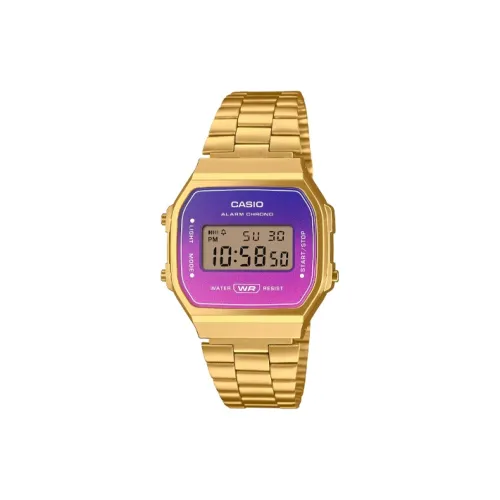 CASIO Кварцевый механизм ремешок из нержавеющей стали часы 38,6*36,3*9,6 мм мужские часы многоцветный циферблат модель A168WERG 2A