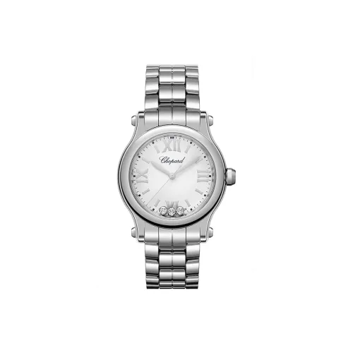 Chopard Кварцевый Movement Женские Часы из коллекции Happy Sport, 30 мм, серебряные