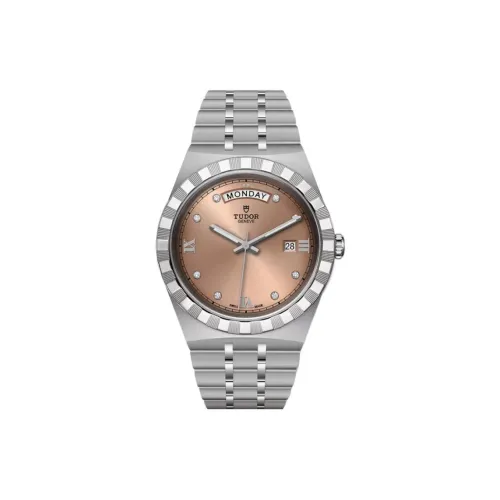 TUDOR Автоматический Механический Механизм Мужские Часы Royal Collection 41 мм Розовые