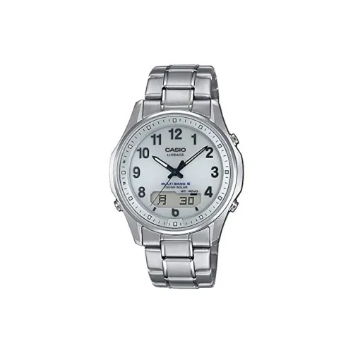 CASIO LINEAGE Series Casio Collection Солнечный кварцевый механизм нержавеющая сталь ремешок часы для мужчин серый циферблат