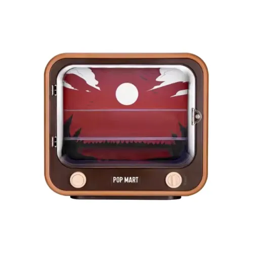 POP MART Dimoo 'Tonight Нет Сон' Коллекция TV Luminous Фигурка Коробка для показа Аксессуары для моделей