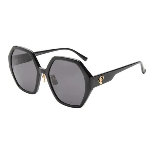 PORTS Пластиковая оправа Нерегулярная форма Солнцезащитные очки Унисекс Черный