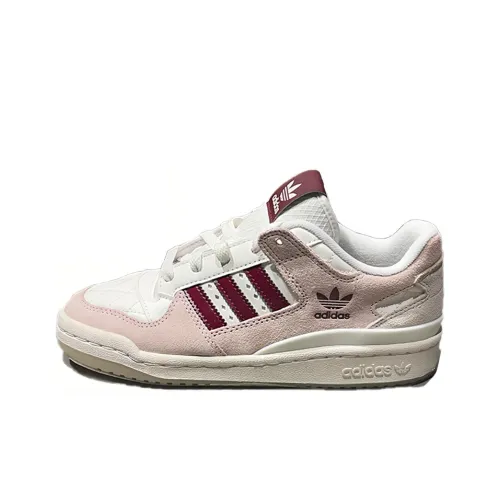 Adidas Originals FORUM Скейтборд Кроссовки Низкие Устойчивые к Износу Унисекс Розовые