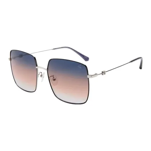 PORTS Титановый сплав Титановая сталь Квадратные Солнцезащитные очки Унисекс Серебряный