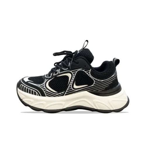 XLAIII Low-Top Толстая подошва Белый Черный Унисекс