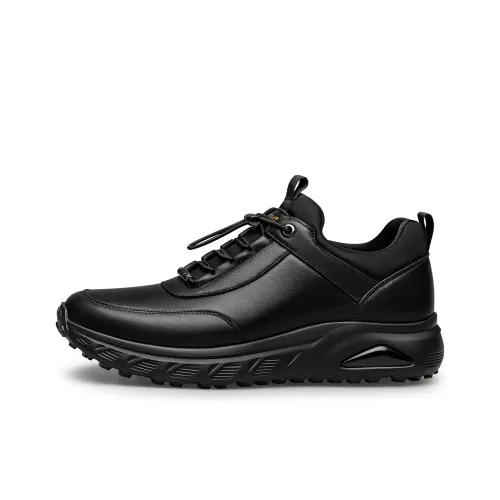 ZRO Slip-resistant Abrasion-resistant Low Top Casual Shoes Men's Black ZRO Противоскользящий Устойчивый к истиранию Низкий Топ Повседневная Обувь Мужская Черная