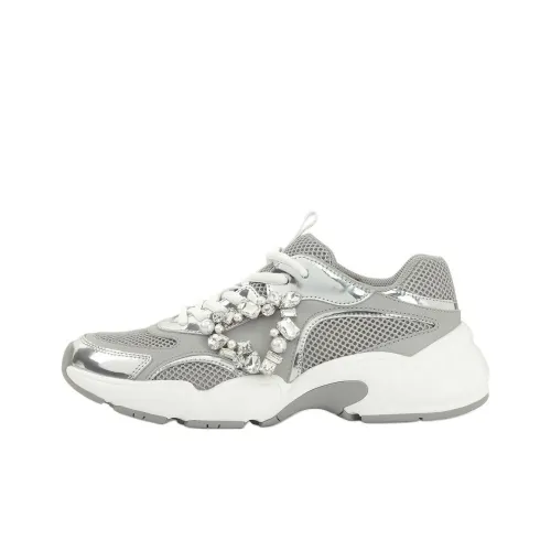 SERGIO ROSSI Sr 0024 Низкий Топ Повседневная Обувь Женская Серый