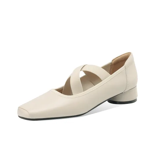 BOERDIQI Грубый каблук Мэри Джейн Женские туфли