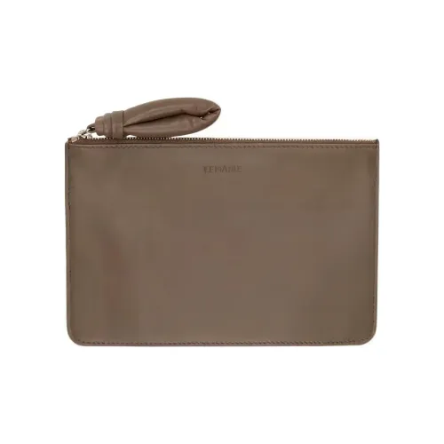 Lemaire Lambskin Wallet Clutch Women's Taupe