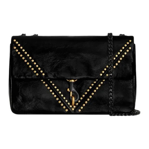 REBECCA MINKOFF Edie Сумка через плечо из натуральной кожи среднего размера женская черная