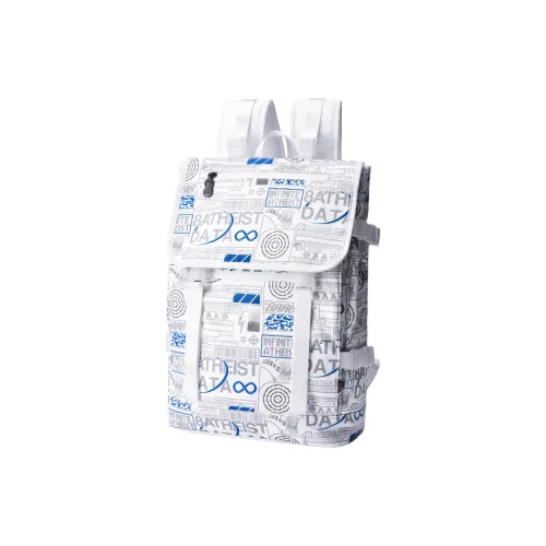 8atheist Полиэстер Students Backpack Standard Unisex Starry White