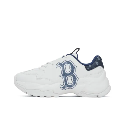 MLB Big Ball Chunky Slip-resistant Abrasion-resistant Low Top Chunky Slippers Unisex White MLB Big Ball Chunky Противоскользящие Устойчивые к истиранию Низкие Топы Толстые Тапочки Унисекс Белые