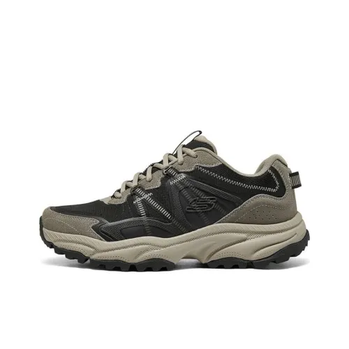 Skechers VIGOR AT Устойчивый к истиранию Низкий Топ Походная обувь Мужская Черная