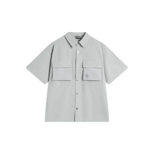 LINING Chinese Culture Series Рубашка Мужская Ультраматовая Серый