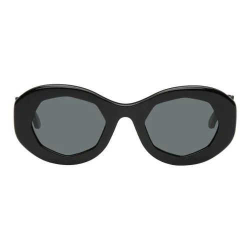 MARNI Ацетат Нерегулярная форма Солнцезащитные очки Мужской Черный