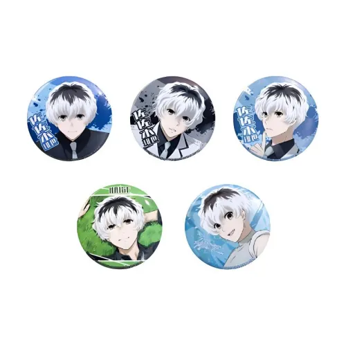 BOOM COMIC Tokyo Ghoul Кен Канэки Сасакэ и Курийва Значки