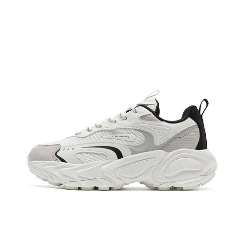 XTEP Migratory Высота Увеличивающая Устойчивая к Износу Низкий Топ Casual Женский Парус Белый